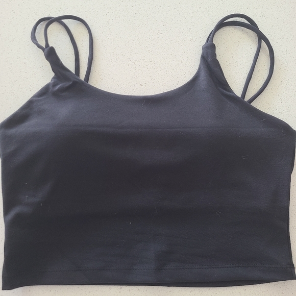 🍉 NWT Celer Black Sports Bra Crop Top Large - Picture 5 of 6